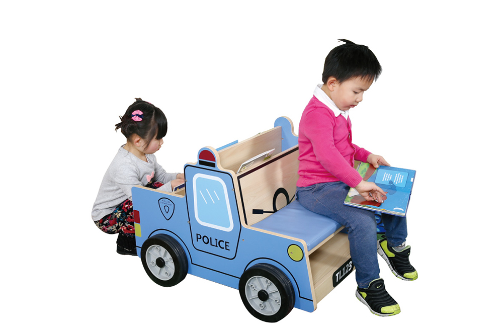 警車座椅書櫃