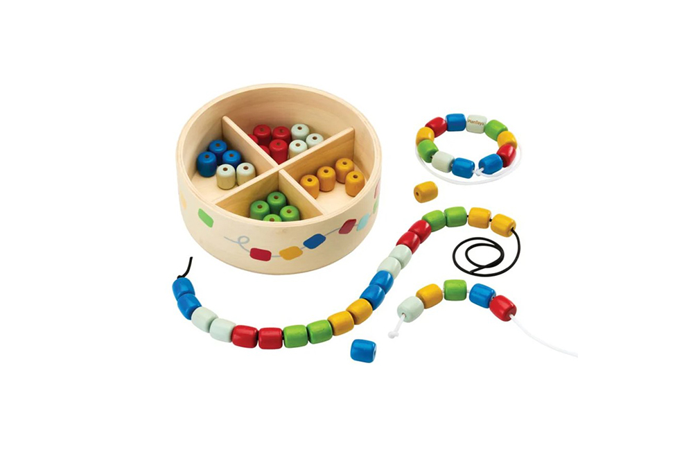 Plantoys彩色串珠操作盒