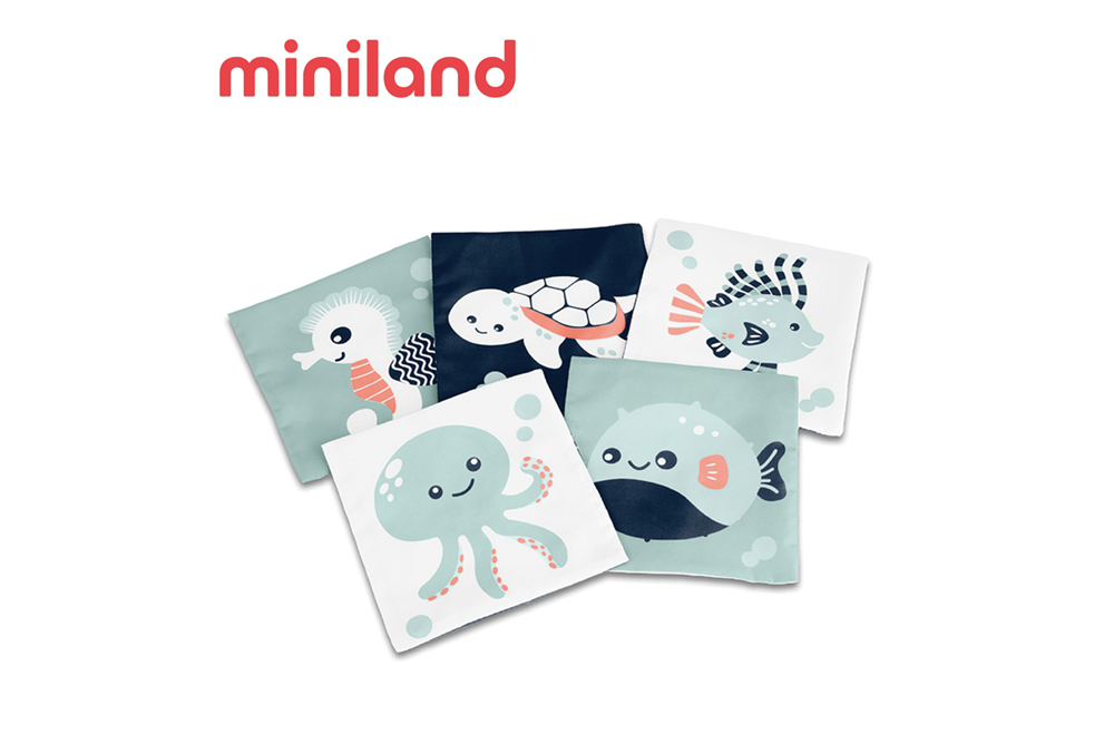 miniland柔軟方巾啟蒙認知組