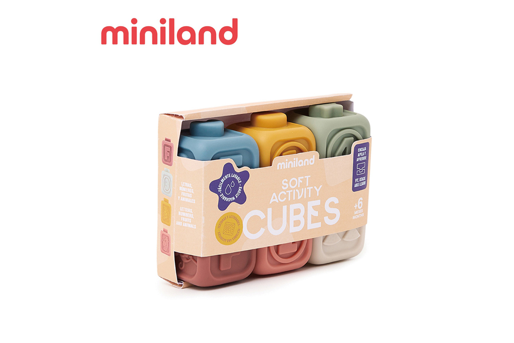 miniland軟積木多重感官方塊組