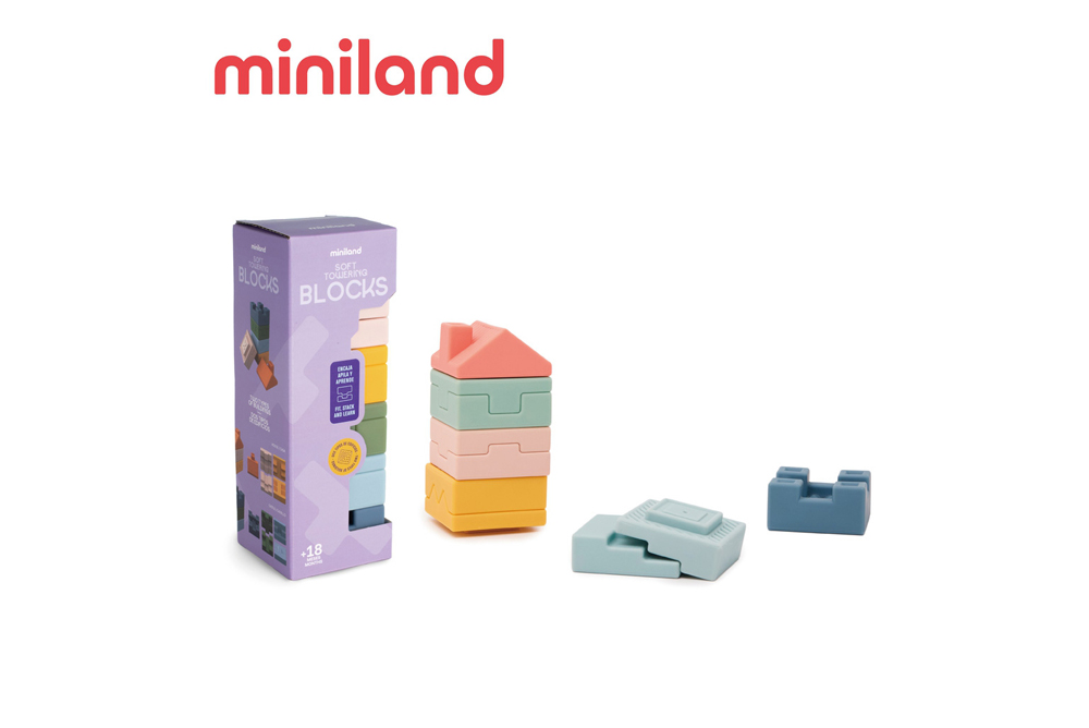 miniland軟積木感官疊疊塔